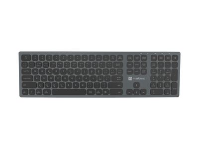 Natec klávesnica DOLPHIN/Bezdrôtová Bluetooth/ CZ- SK layout/Šedá