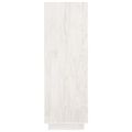 vidaXL Knižnica/deliaca stena biela 80x35x103 cm masívna borovica