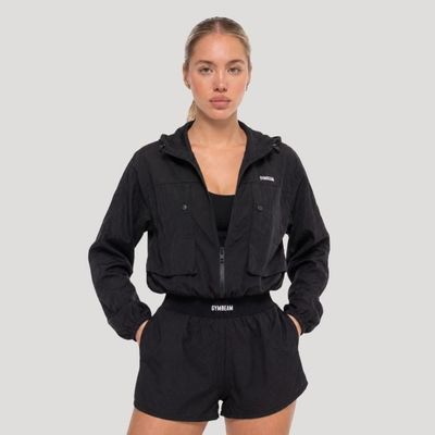 Dámska bunda Flow Black - GymBeam, veľkosť XS