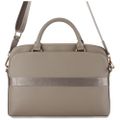 Guess Computer Bag Grained PU Zipper Pocket & Triangle Logo for 15" Laptop Brown