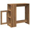 vidaXL Barový stôl s policami dub artisian 101x40x103,5cm kompoz.drevo