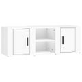 vidaXL TV skrinka biela 100x31,5x35 cm spracované drevo