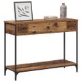 vidaXL Konzolový stôl Staré drevo 100 x 34.5 x 75 cm Kompozitné drevo