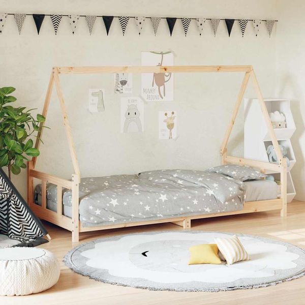 vidaXL Rám detskej postele 90x200 cm masívna borovica