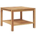 vidaXL Konferenčný stolík Hnedá 60 x 60 x 45 cm Husté teakové drevo