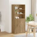 vidaXL Highboard Remeselný dub 80 x 42,5 x 185 cm Kompozitné drevo