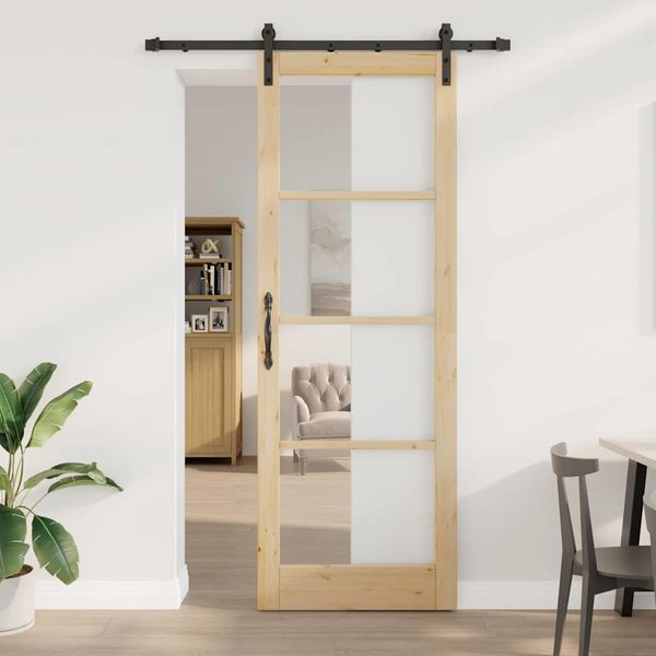 vidaXL Posuvné dvere ORKDAL Prírodná 83 x 232 cm