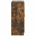 vidaXL Servírovacia skriňa Dymový dub 66 x 34,5 x 87 cm