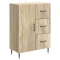 vidaXL Servírovacia skriňa so zásuvkou Dub sonoma 66 x 34,5 x 89,5 cm