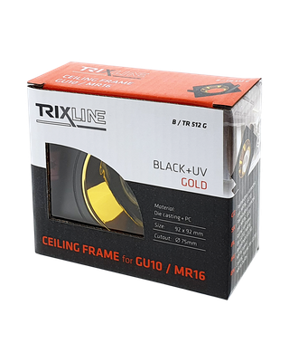 Podhľadový rámček pre MR16, GU10 TRIXLINE B/TR 512 G, štvorcový
