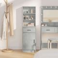 vidaXL Highboard Betónová šedá 41 x 40 x 135 cm Kompozitné drevo