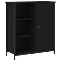 vidaXL Komoda čierna 70x30x80 cm kompozitné drevo