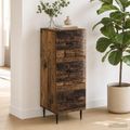 vidaXL Zásuvkový kabinet Staré drevo 33 x 34,5 x 89,5 cm
