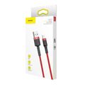 Baseus Cafule USB Lightning kábel 2,4 A 0,5 m (červený)