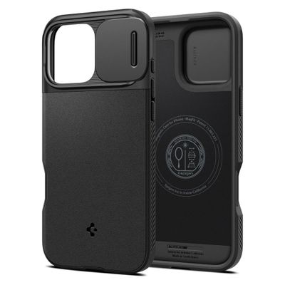 Puzdro Spigen Optik Armor Mag Magsafe pre iPhone 16 Pro Max 6,9" čierne