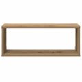vidaXL Nástenné poličky v tvare kocky 2 ks 60x15x23cm kompozitné drevo