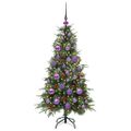vidaXL Umelý Sklápací Vianočný Stromček Zelená 120 cm PE a PVC