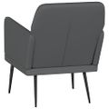vidaXL Kreslo sivé 61x78x80 cm umelá koža