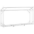 vidaXL Regál na krbové drevo s pláštenkou 200,5x41x110,5 cm