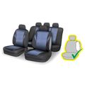 Potahy sediel sada 9ks POLY modré AIRBAG