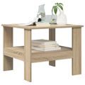 vidaXL Konferenčný stolík Sonoma dub 57 x 55 x 45 cm Kompozitné drevo