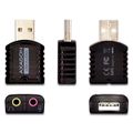 AXAGON ADA-10, USB 2.0 - externá zvuková karta MINI, 48kHz/16-bit stereo, vstup USB-A