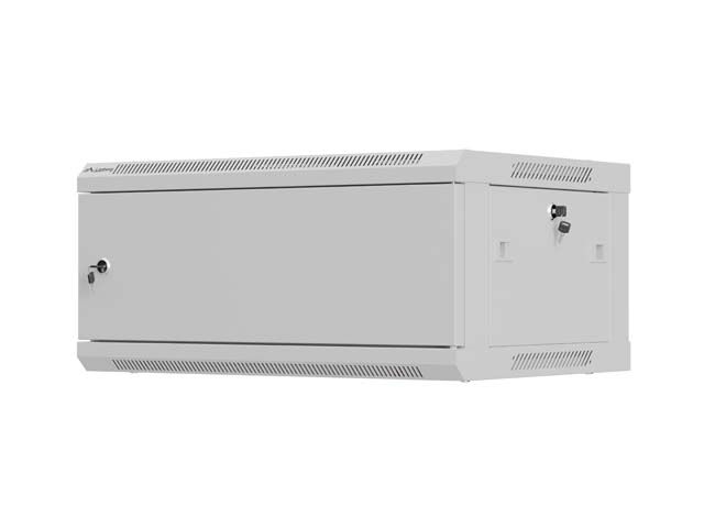 LANBERG NÁSTENNÁ INŠTALAČNÁ SKRIŇA 19'' 4U 600X450 ŠEDÁ KOVOVÁ DVIERKA (PLOCHÉ BALENIE)