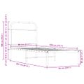 vidaXL Posteľný rám bez matraca 80x200 cm hnedý dub kompozitné drevo