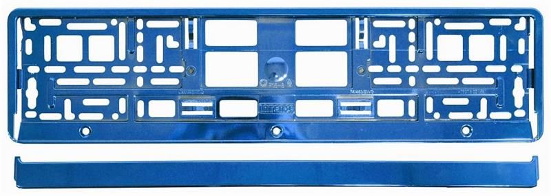 Podložka pod SPZ BLUE metalická