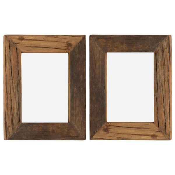 vidaXL Fotorámiky 2 ks, 25x30 cm, recyklovaný masív a sklo