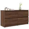 VidaXL TV skrinka Hnedý Dub 100x35x54 cm Drevo