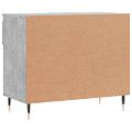 vidaXL Botník betónovo sivý 70x36x60 cm spracované drevo