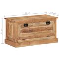 vidaXL Úložná lavica na topánky 85x40x45 cm akáciový masív