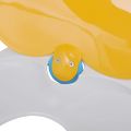 Bielo žlté WC sedadlo, pomalé sklápanie, pre dospelých/deti