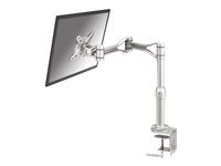 Montážna súprava - nastaviteľné rameno - pre LCD displej - strieborná - veľkosť obrazovky: 10"-30" - upevniteľné na stôl