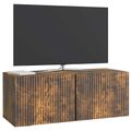 vidaXL Nástenná TV skrinka 78,5 x 31 x 30 cm Dymový dub