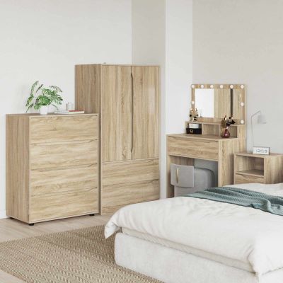 vidaXL Úložné skrine 80 x 48 x 105 cm Kompozitné drevo Sonoma dub