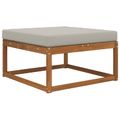 vidaXL Vankúš na vonkajšiu pohovku Polyester Sivá 80 x 80 cm