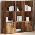 vidaXL Knižnica staré drevo 98x29x97,5 cm kompozitné drevo