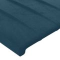 vidaXL Rám postele bez matraca tmavomodrý 90x200 cm zamat