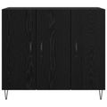 vidaXL Servírovacia skriňa Čierny dub 90 x 32,5 x 80 cm