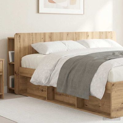 vidaXL Čelo postele skrinka Dub artisan 180 cm Kompozitné drevo