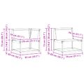 vidaXL Záhradná súprava gaučov 7 ks Prírodná a svetlosivá