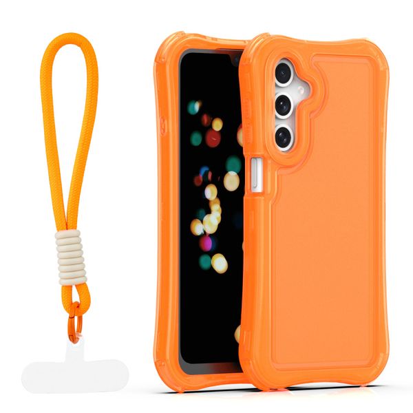 Puzdro Safepop s popruhom pre Samsung Galaxy A16 4G / A16 5G oranžová