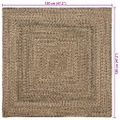 vidaXL Koberec do oblasti Prírodná a čierna 120 x 120 cm Juta