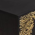 vidaXL TV skrinka Čierna 105 x 33 x 46 cm Masívne mango drevo