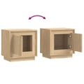vidaXL Nočné stolíky 2 ks dub sonoma 44x35x45 cm spracované drevo