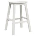 vidaXL Barová stolička 2 ks Biela 52 x 43 x 73,5 cm HDPE