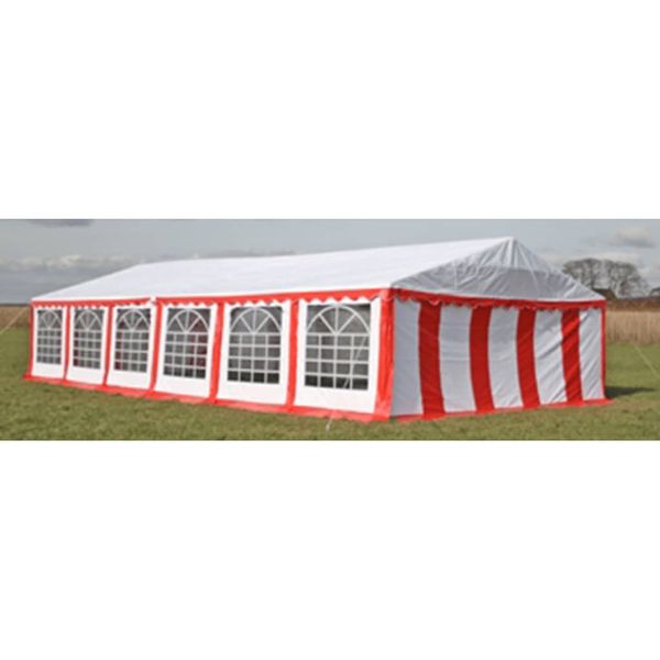Krytie pre party stan horné a bočné panely 12x6 m čierno-biely