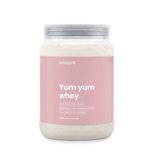 Yum Yum Whey - BeastPink + darček, biela čokoláda kokos, 500 g